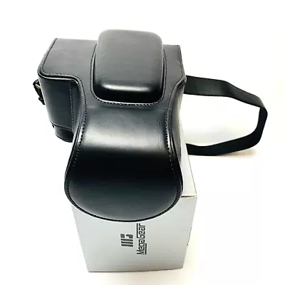 Nikon Coolpix P900 P900S Camera Case MegaGear Ever Ready Leather  Black • $45