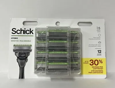 Schick Hydro 5-Blade Skin Comfort Sensitive Skin Mens Razor Blade Refill 12 Ct • $25.99