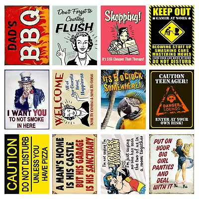 £3.07 • Buy Funny, Retro Metal Signs/Plaques, Cool Novelty Gift, Quotes