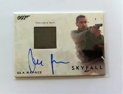 2017 James Bond Archives Final Ola Rapace Autographed Costume / Relic Card • £54.99