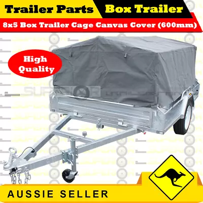 Superior 8X5 BOX TRAILER CAGE CANVAS COVER (600mm) • $420