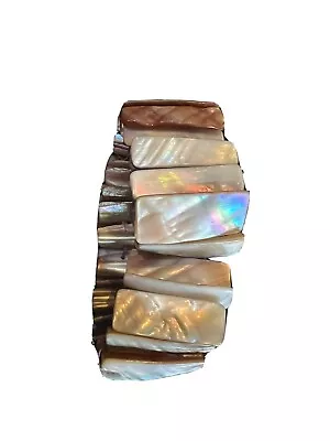 Wide Abalone Shell Stretch Bracelet • $2.01