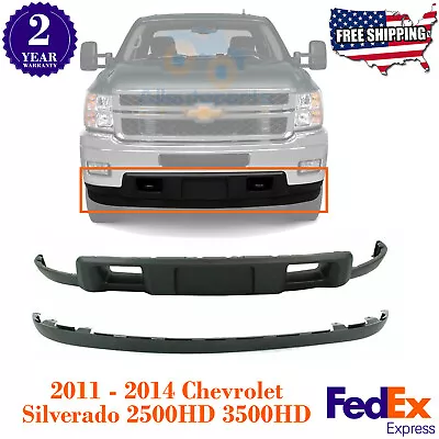 Front Bumper Lower Valance + Extension For 2011-2014 Silverado 2500HD 3500 • $156.18