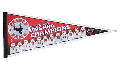 1996 Chicago Bulls NBA Champions Framed 4 Fame 30  Jersey Pennant Jordan Pippen • $14.99