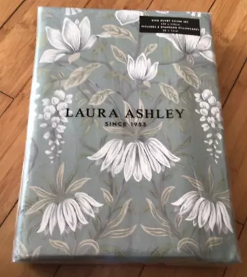 Laura Ashley - Parterre - SAGE - Duvet Cover Set - KING - RRP £85.00 • £57.99