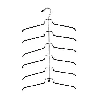 Organize It All 6 Tier Blouse Tree Metal Clothes Shirt Hanger In Chrome Durable • $14.61