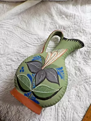 Vintage Mexican Pottery Pitcher Opaque Ware 10.5  Tonala • $10