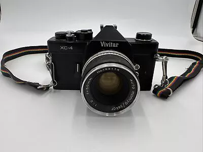 Vintage Vivitar XC-4 35mm Camera With Mamiya/Sekor 1:2 50 Mm Lens • $49.99