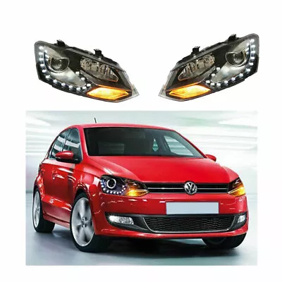 Headlight Assembly For VW Polo 2013 HID Xenon Beam Projector LED DRL • $561