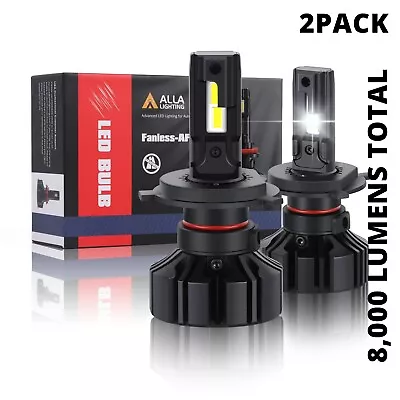 Alla Lighting Premium White LED 9003 H4 Fog Light Bulb|Headlight Bulb Fanless • $101.61