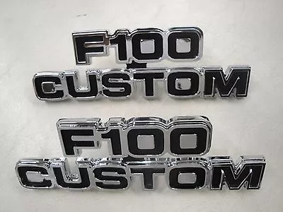 77 78 79 1977 1978 1979  Ford Truck F-100 Custom Chrome Emblem New* • $69