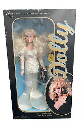 1996 Dolly Parton Doll WD Goldberger White Dress Gown W/accessories SHIPS FREE! • $79.96