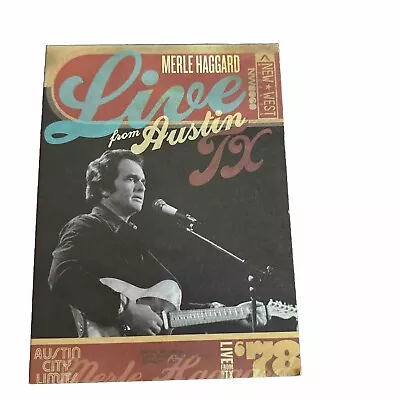 Merle Haggard LIKE NEW DVD! Live From Austin Texas 78 • $22.95