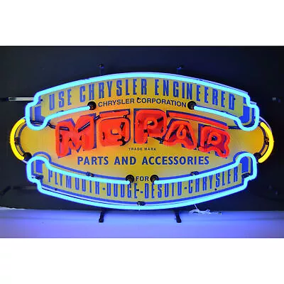 Mopar Vintage Shield Neon Sign • $481.91