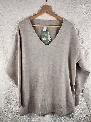 H&M Women's Sweater Pull Over Size S Beige ON#262313 52% Recycled Polyester • $17.99