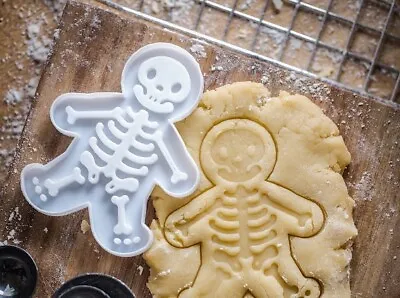 Halloween Spooky Skeleton Cookie Cutter Biscuit Icing Shape Fondant Clay 10 Cm • £4.99