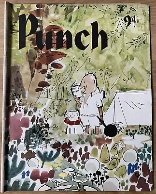 Quentin Blake PUNCH MAGAZINE 1958 VINTAGE ART Cartoons Fungi Mushroom Foraging • £11