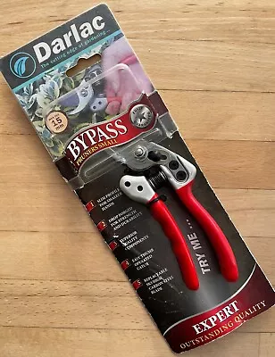 £13.99 • Buy Darlac DP1033 Expert Small Bypass Pruner Secateur Cutters Garden 15mm Max Cut