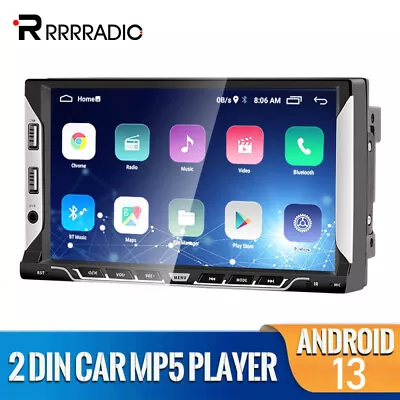 Double 2 DIN 7  Android 13 Car Stereo Radio Touch Screen GPS NAVI 32GB Player • $49.99