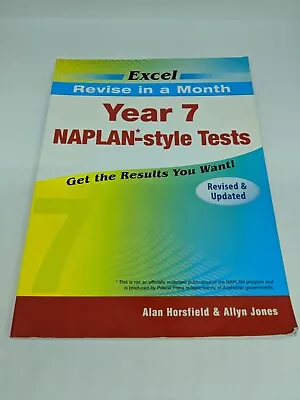 NAPLAN-STYLE TESTS YEAR 7 Book By Alan Horsfield And Allyn Jones - Used • $8.50