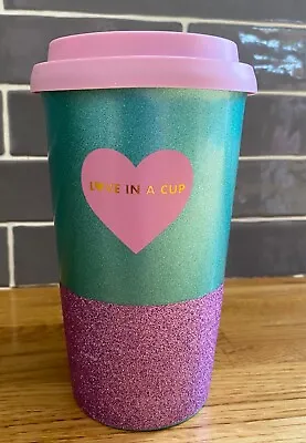 £9.99 • Buy Claire’s Accessories CERAMIC TRAVEL MUG With Rubber Sip Lid, Glittery Pink 