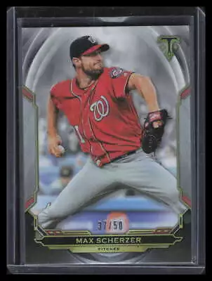 2019 Topps Triple Threads Onyx 34 Max Scherzer 37/70 • $5