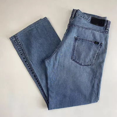 Vintage Lacoste Blue Straight Jeans  W33 L30 • £38.95