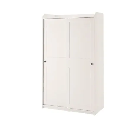 £190 • Buy IKEA Hauga Wardrobe With Sliding Doors Brand New Still Sealed And Boxed RRP £250