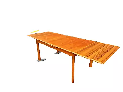 Beautiful Mid Century Danish Mobler Extension Leaves Dining Room Table • $699.95