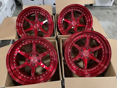 19x9.5 +22 F  | 19x11 +22 R | Aodhan  DS09  5x114.3 Candy Red  Wheels (Used Set) • $764.10