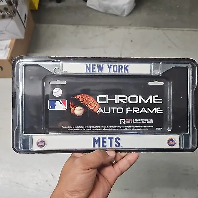 MLB New York NY Mets Chrome Metal License Plate Frame (C5) • $19.99