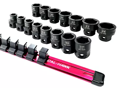 15 Pc 1/2  Drive Nano OR Low Profile Impact Socket Set METRIC • $51.99