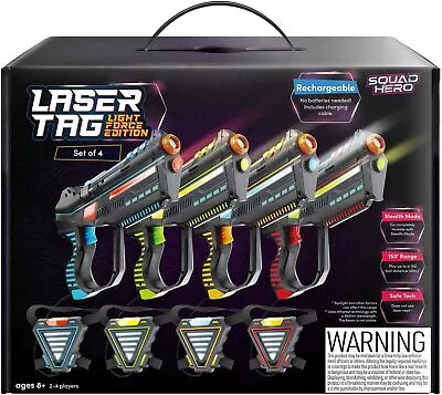 Squad Hero Rechargeable Laser Tag Set For Kids Teens & Adults - Gun & Vest...  • £166.99