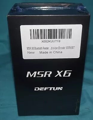 NEW = Deftun Bluetooth MSR-X6(BT) MSRX6BT Magnetic Stripe Card Reader Writer • $179.99