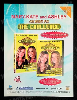 The Challenge Mary-Kate & Ashley Warner Bros 2003 Trade Print Magazine Ad Poster • $9.99