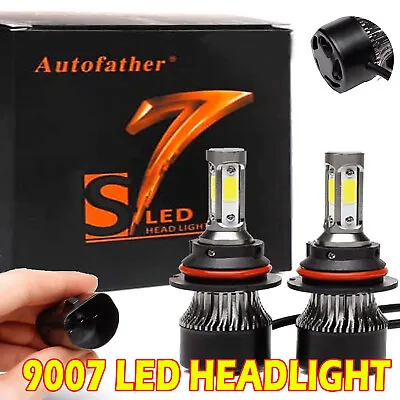 4-Side 9007 LED Headlight Bulbs Kit HB5 High Low Dual Beam 6000K Super White USA • $12.47