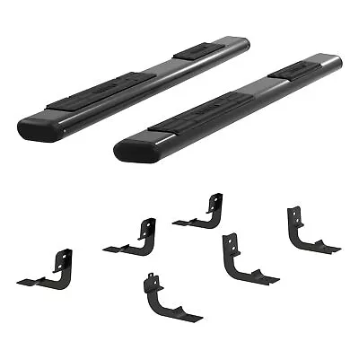 Aries 6  X 91  Black Aluminum Oval Truck Side Steps Nerf Bars Part# 4445046 • $491.69