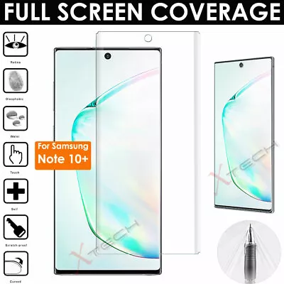 1x FULL SCREEN Curved Fit TPU Screen Protector For Samsung Note 10 Plus 10+ / 5G • £1.79