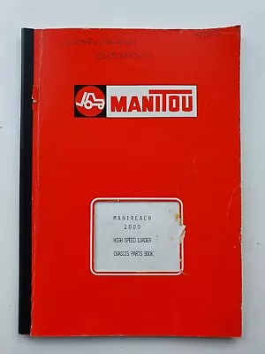 Manitou Manireach 2000 High Speed Loader Chassis Parts Catalogue • £19.99