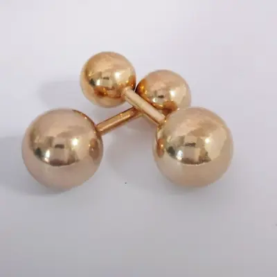 Vintage BRAND NEW Barbell Gold Cufflinks 1/20 14KT Gold Filled MANY AVAILABLE • $39.95