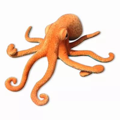 Octopus Marine-Animal Plush Toy Realistic Zoo Aquarium Doll Family Essential • £13.02