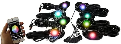 Race Sport For RSLD8KITCS ColorSMART 8-Pod LED Rock Light Kit (RGB Multi-Color • $224.99