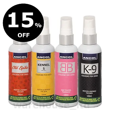 £9.99 • Buy Ancol Dog Puppy Cologne, Perfume, Deodorant Spray,  100ml - Finishing Spray