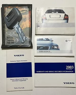 2003 Volvo S80 Factory Owners Manual Set W/case   *oem* • $15.95