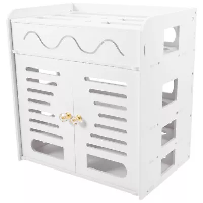  Storage Box Pvc Set-top-box Rack Wall-mounted Cable Management • £39.69