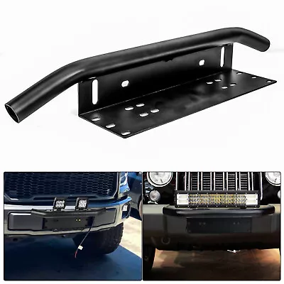 23'' Inch Front Bumper License Plate Mount Bracket Led Work Light Holder Offroad • $25.99