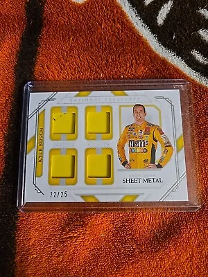 Kyle Busch 2021 Panini National Treasures Quad Sheet Metal #22/25 • $14.99