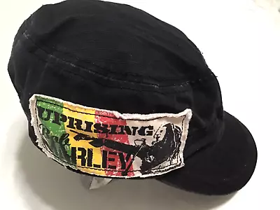 Bob Marley Uprising Cadet Style Black  Cap Hat By Zion Rootswear • $19