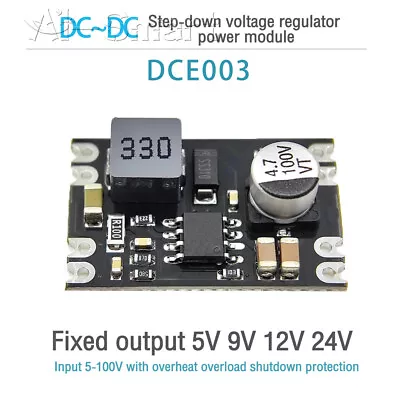 DC6-100V To DC5V 9V 12V 24V 2A Step-Down Voltage Regulator Buck Converter Module • £1.67