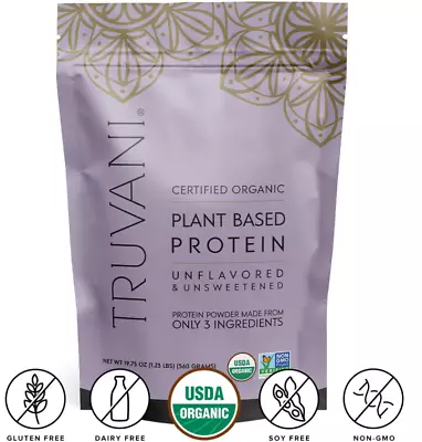 Truvani Organic Introducing New Unflavored & Unsweetened Plant-Based Protein EXP • $25.25
